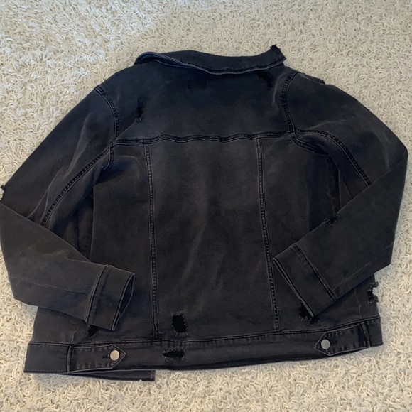 Nordstrom Jackets & Coats Bp Distressed Black Denim Jacket Poshmark